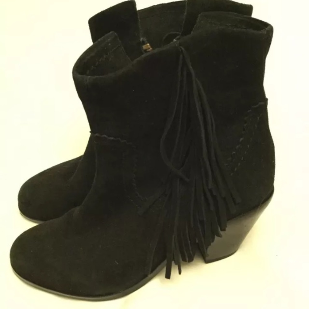 Sam Edelman Louis Fringe Suede Boots size 4.5